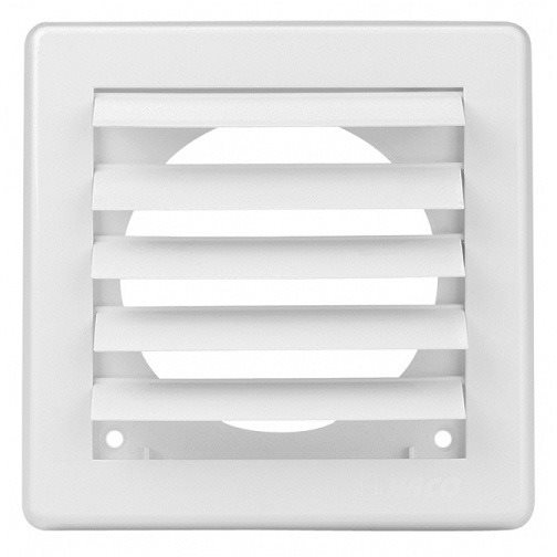 Mřížka větrací gravitační VM, 175 x 175 mm G/125 mm, bílá 0233