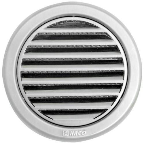 Mřížka větrací kruhová se síťovinou NVM, O 100 mm, nerez 0704