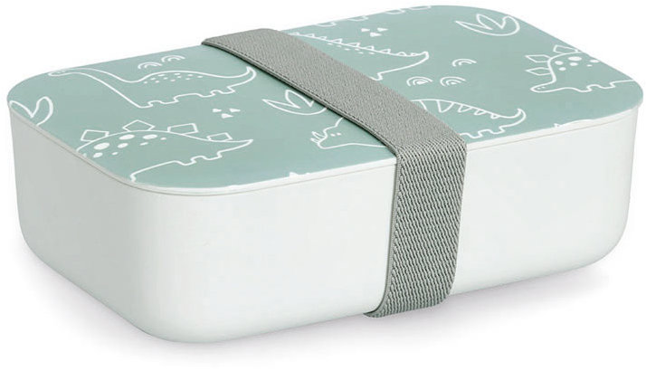 Zeller Svačinový box plast, bambus 19 × 12,5 × 6 cm, motiv Dino