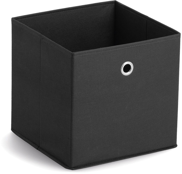 Zeller Úložný box vliesový čierny, 28 × 28 × 28 cm