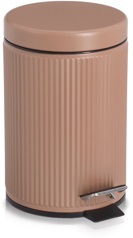 ZELLER Kúpeľňový odpadkový kôš kovový moka 3 l, 17 × 26 cm