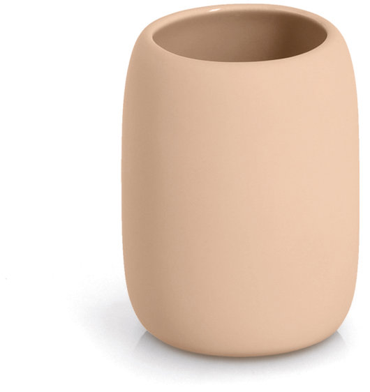 ZELLER Téglik na kefky keramický svetlo béžový 8,4 × 10,8 cm