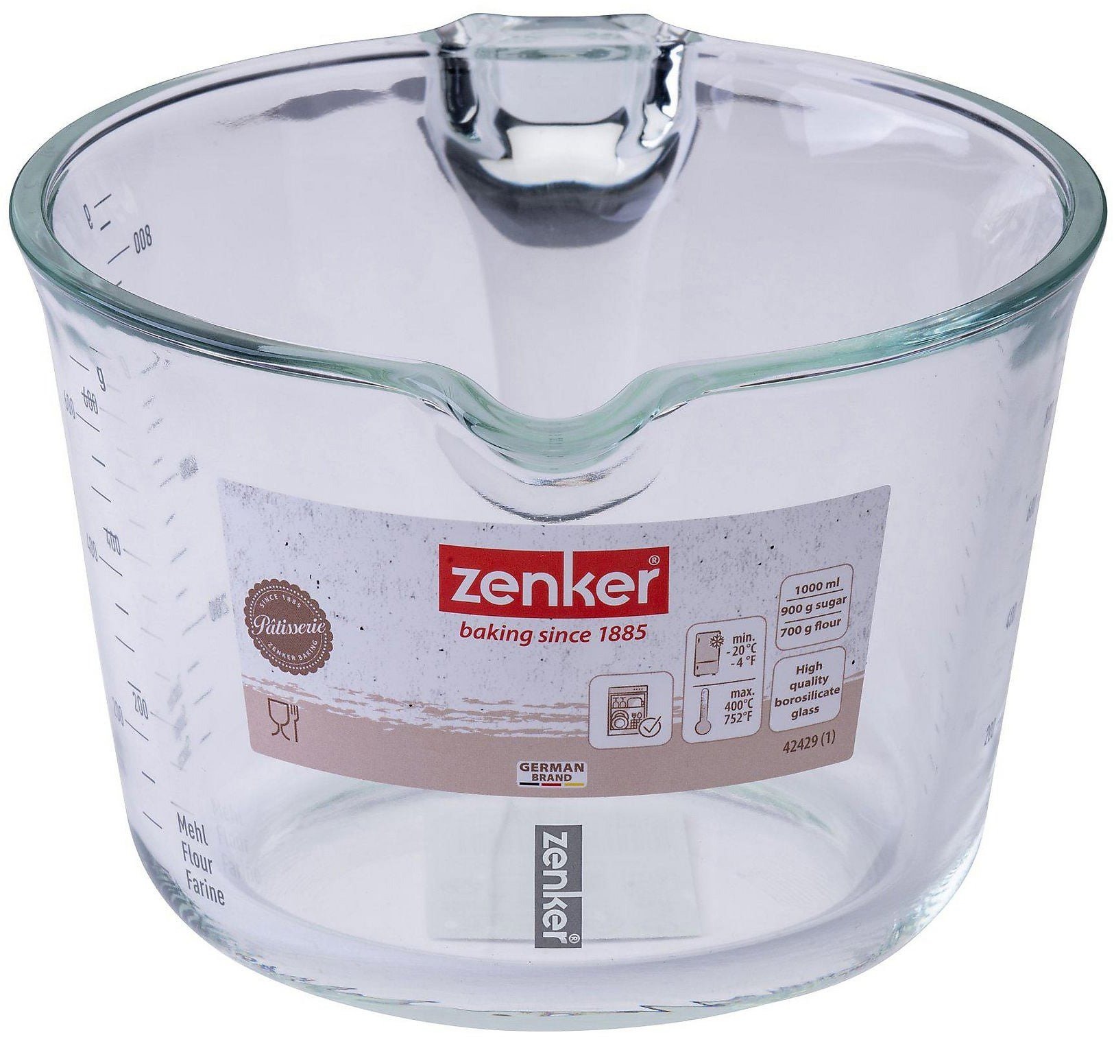 ZENKER – Odmerka 1 000 ml, sklo