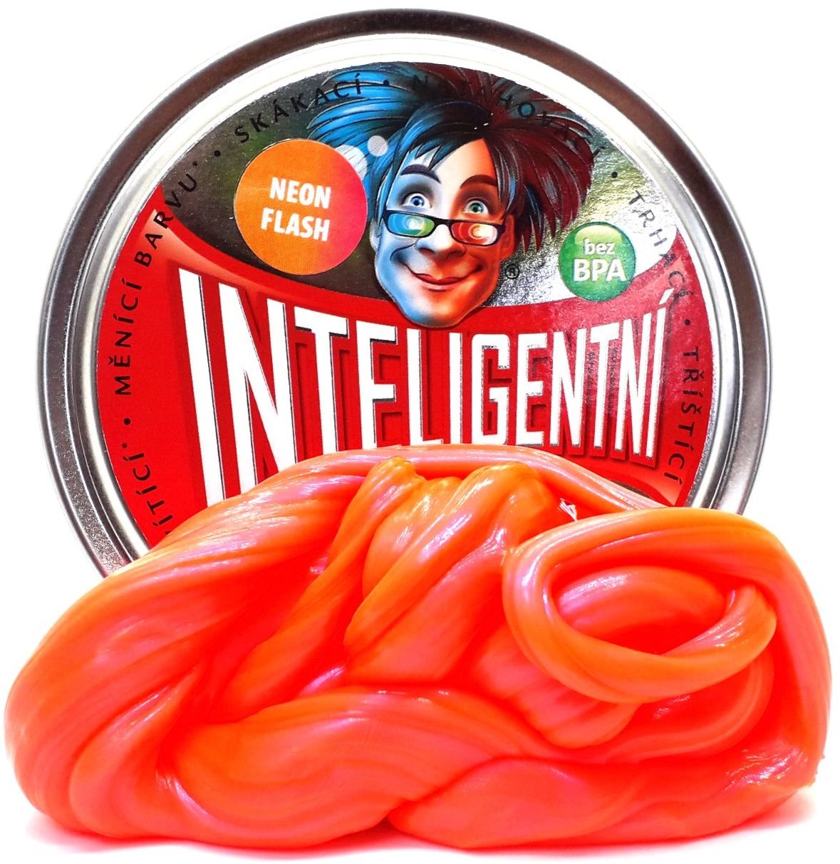 Inteligentná plastelína – Neon Flash (krištáľová)