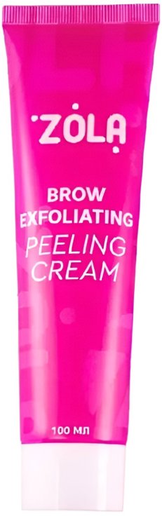 ZOLA Brow exfoliating krémový peeling na obočie, 100 ml