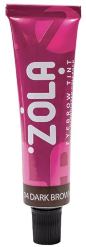 ZOLA Farba na obočie Dark brown, 15 ml