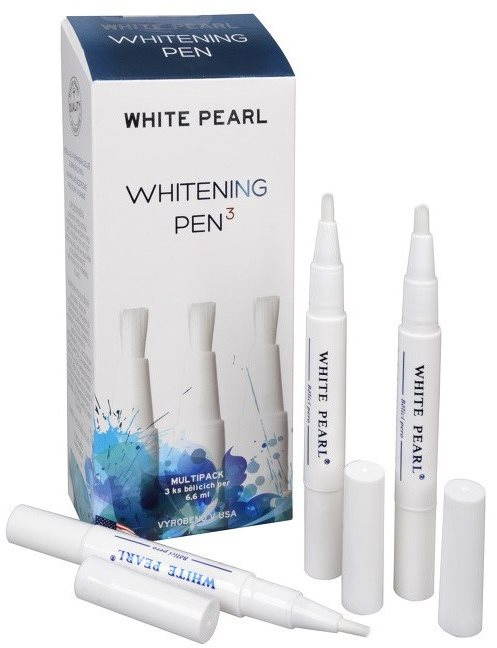 WHITE PEARL Bieliace pero na bielenie zubov 3× 2,2 ml