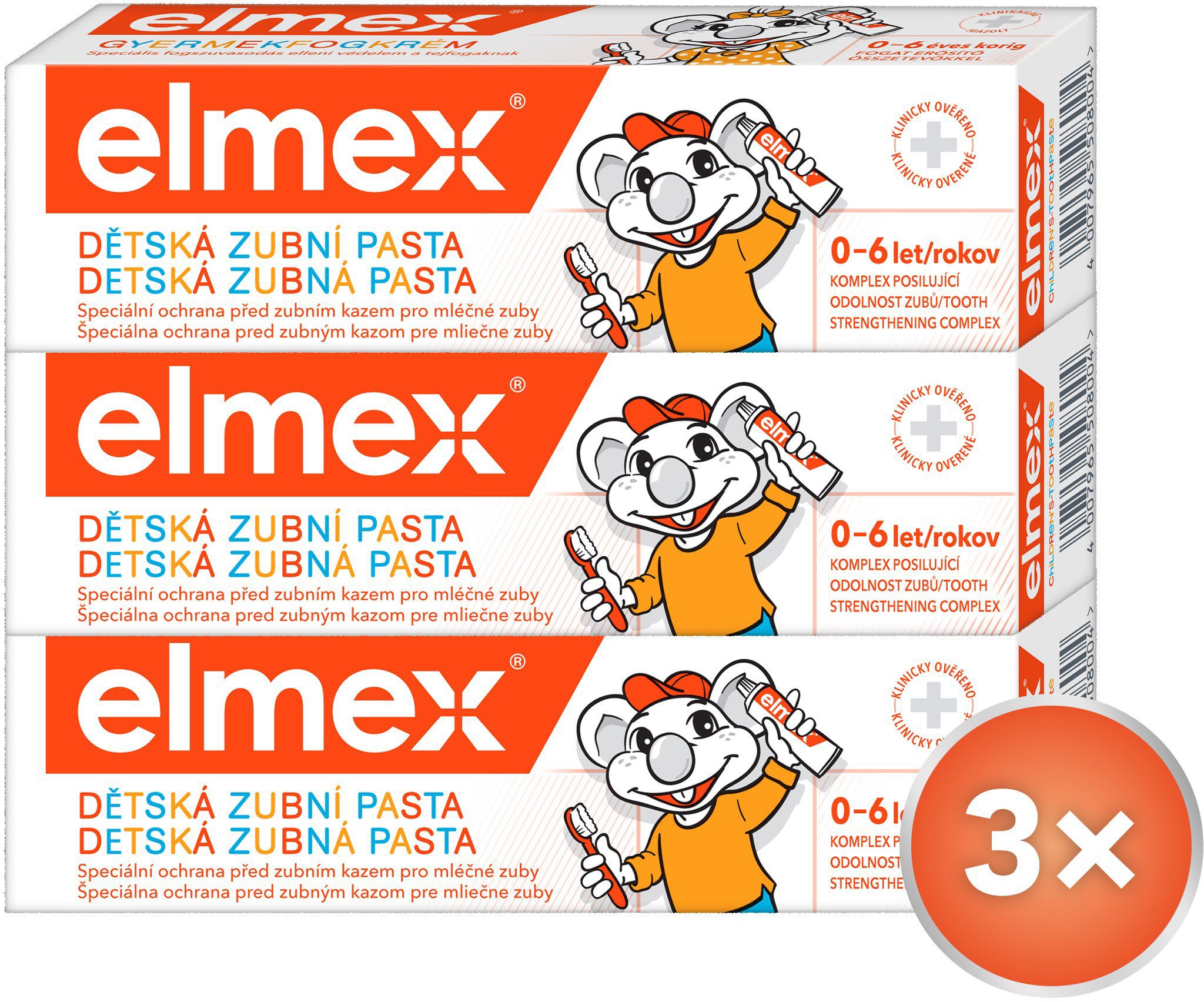 ELMEX Kids 3× 50 ml