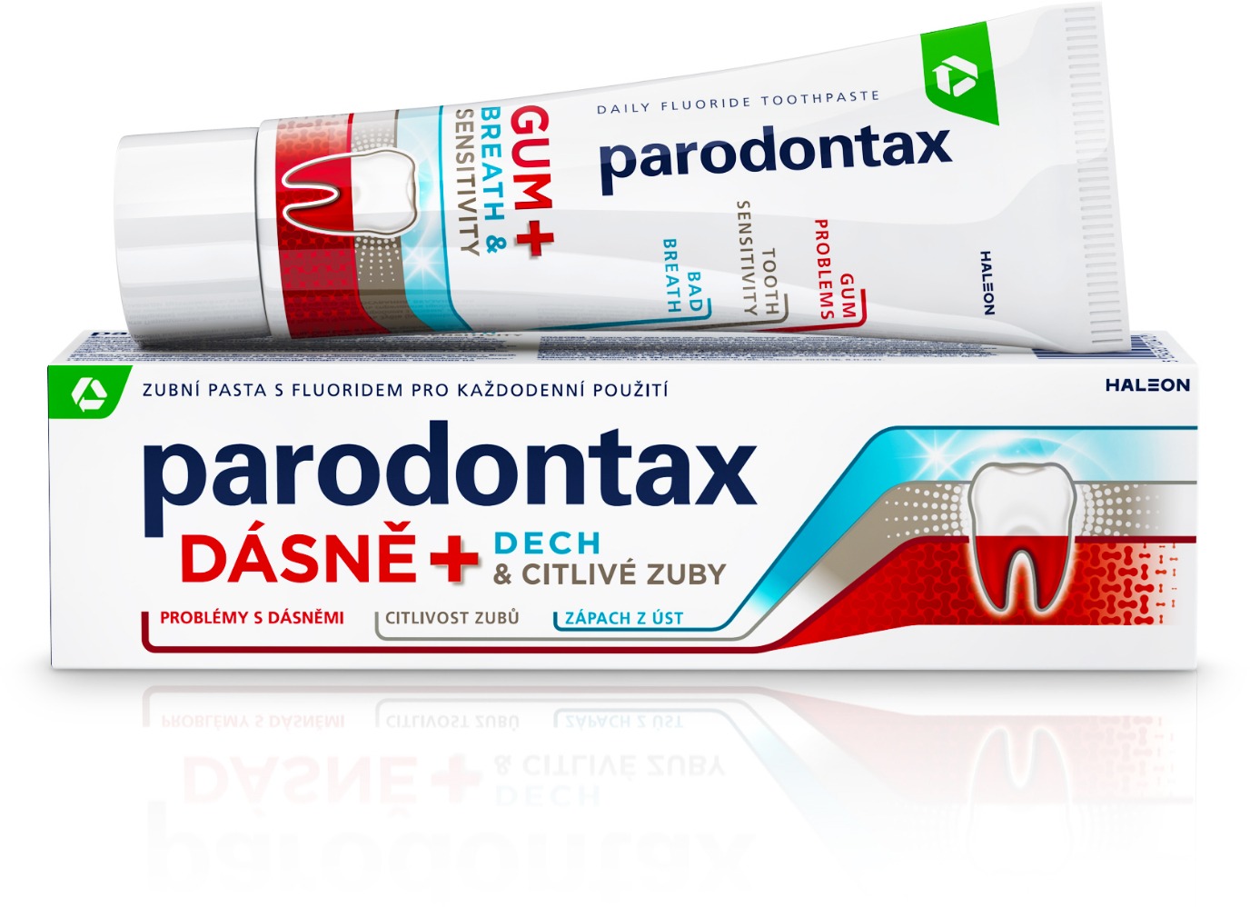 PARODONTAX pre ďasná + dych & citlivé zuby 75 ml