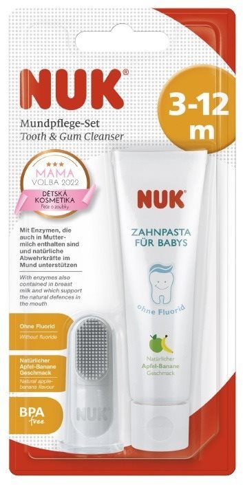 NUK Apfel-Banane 40 ml + náprstok