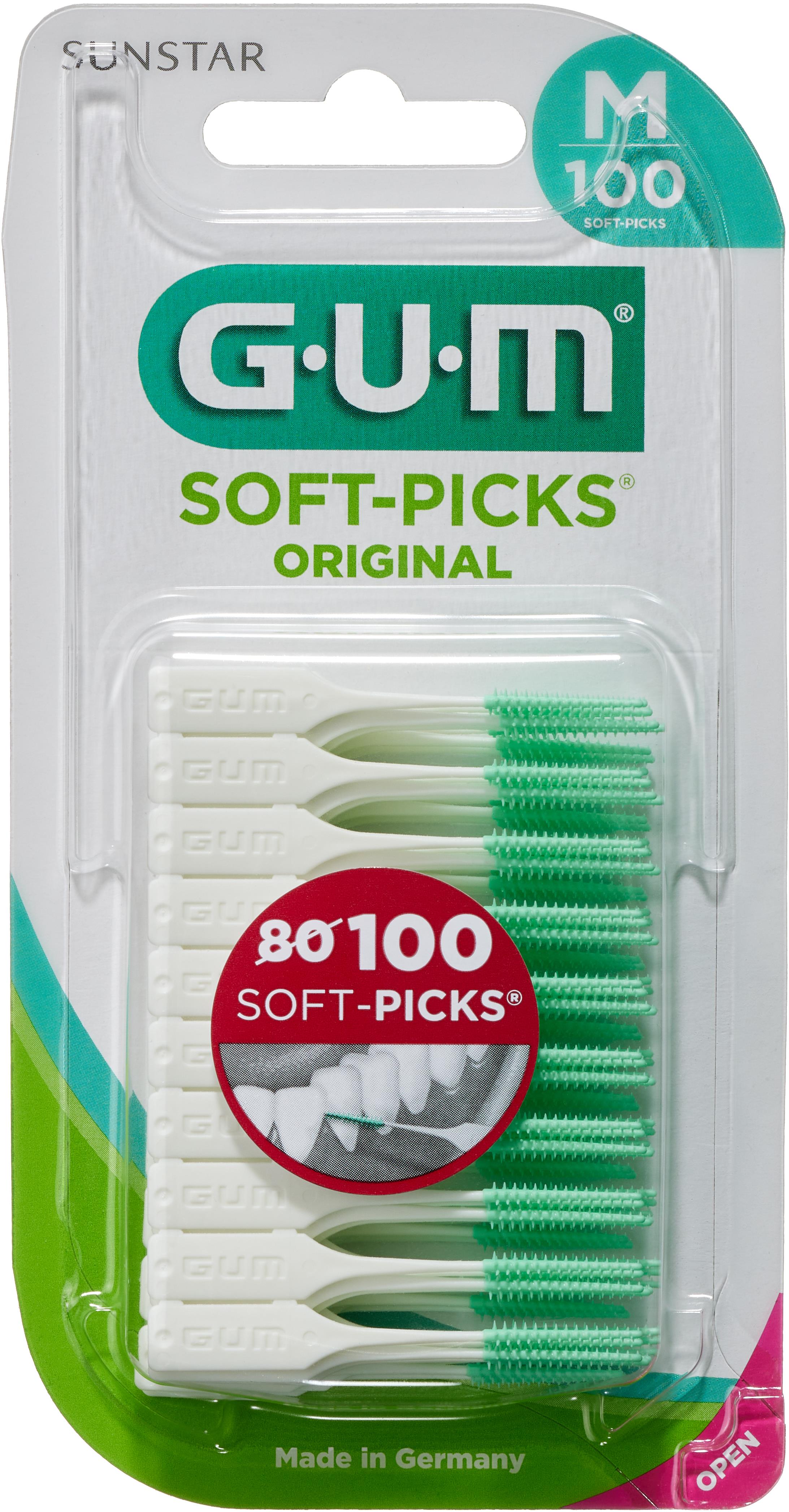 GUM Soft-Picks Medium s fluoridmi, ISO 1, 100 ks