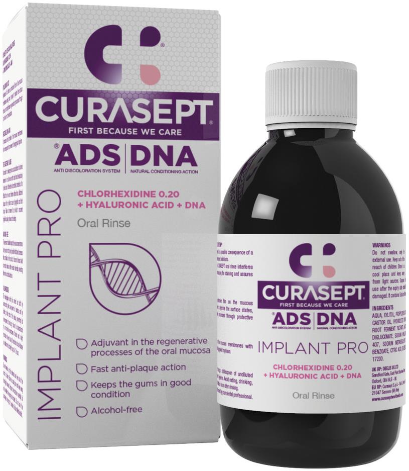 CURASEPT ADS DNA IMPLANT PRO 0,20 % CHX 200 ml
