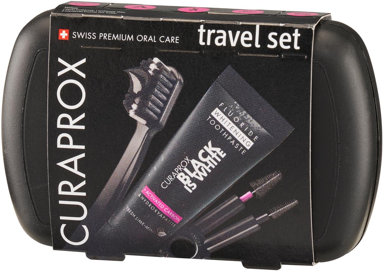CURAPROX Travel Súprava Black is White