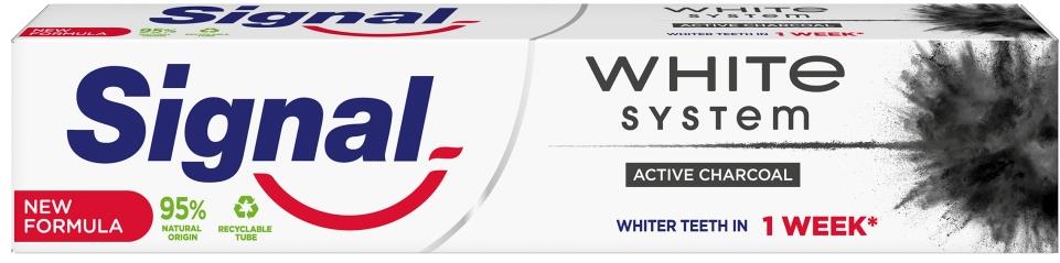 SIGNAL White System Aktívne uhlie 75 ml