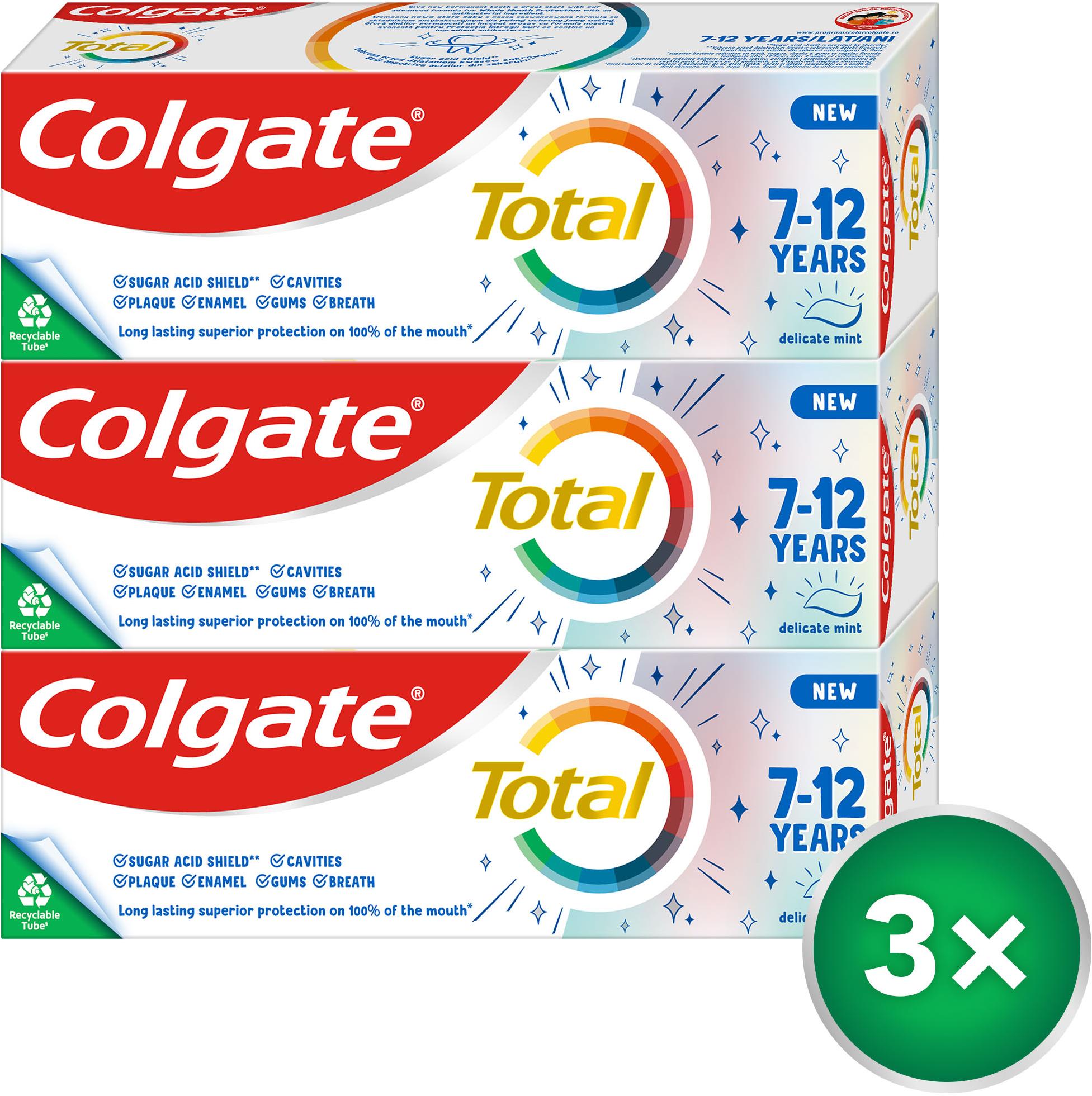 COLGATE Total Junior pre deti 7 – 12 rokov, 3× 50 ml