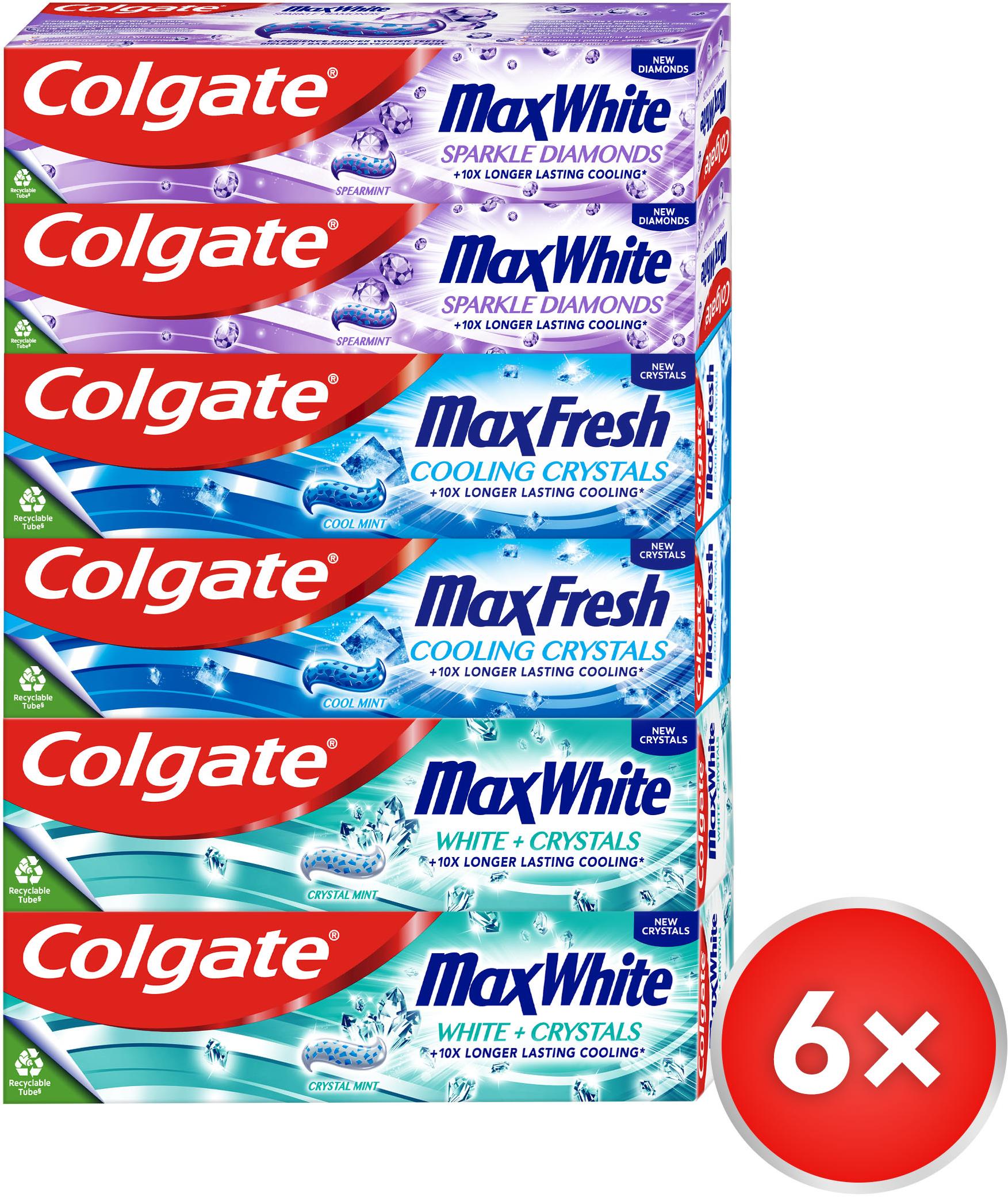 COLGATE Max White Mix 6× 75 ml