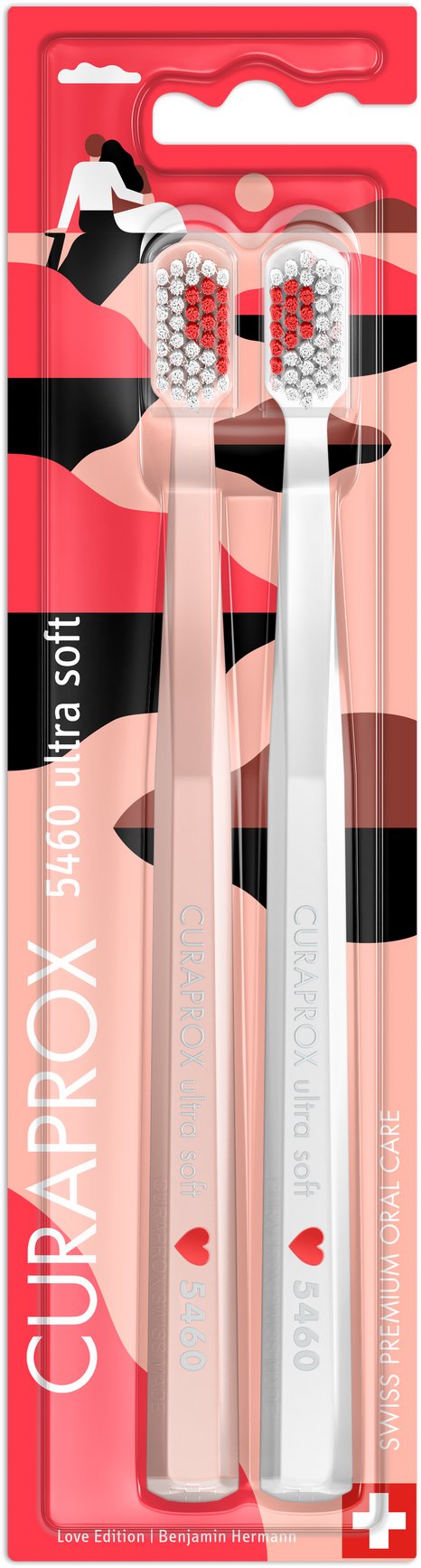 CURAPROX CS 5460 Ultra Soft Romantická edícia, 2 ks