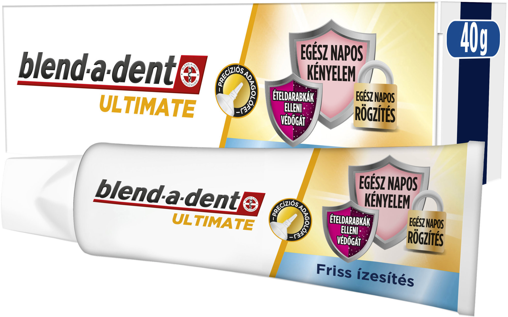 Blend-a-dent Ultimate Fresh fixačný krém na zubnú náhradu 40 ml
