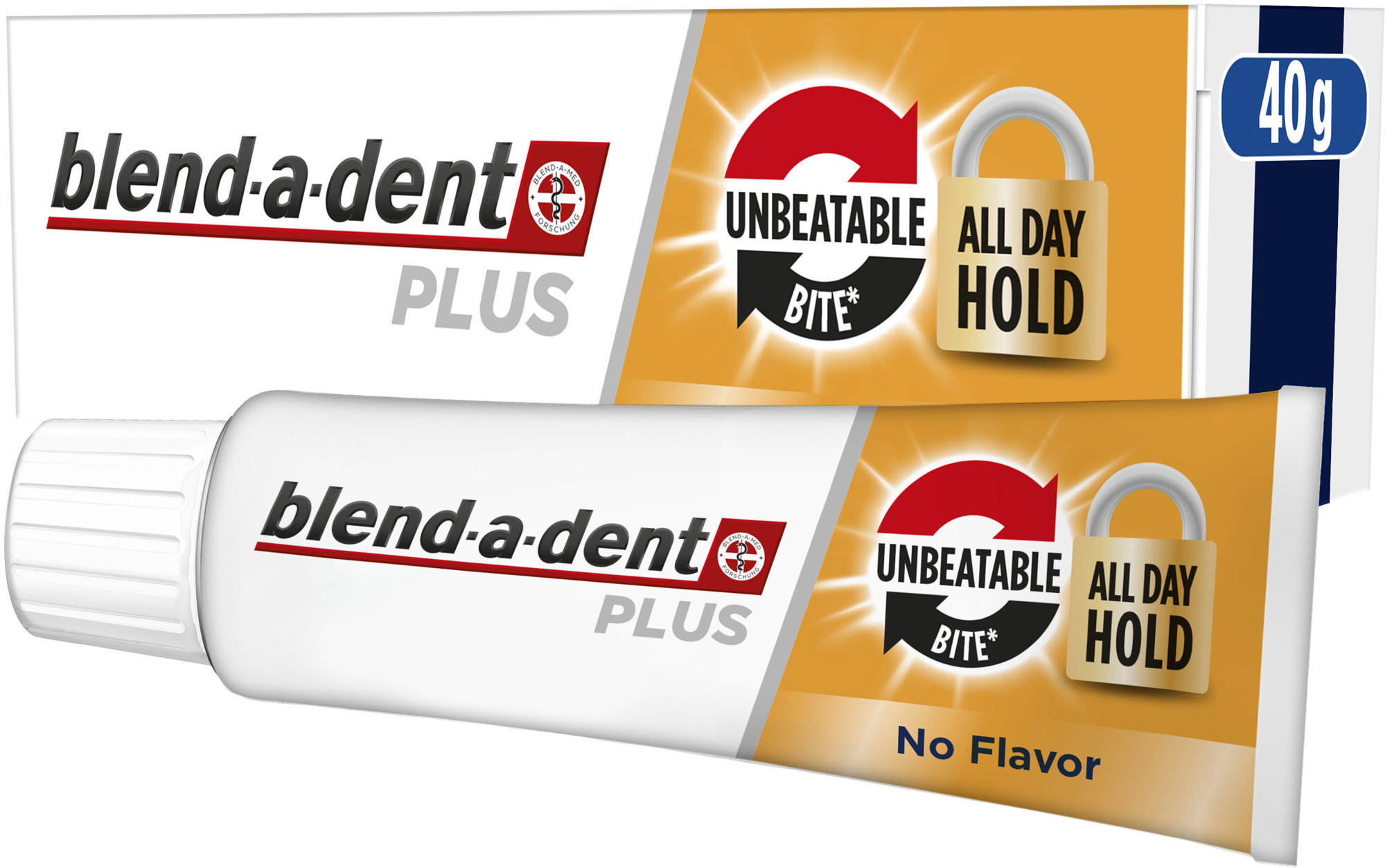 Blend-a-dent Plus Unbeatable Bite fixačný krém na zubnú náhradu 40 ml