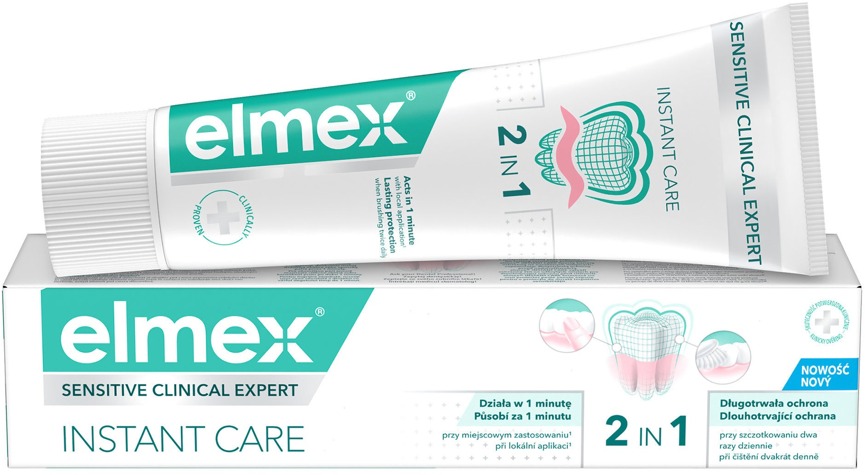 ELMEX Sensitive Clinical Expert Instant Care 2 v 1, 75 ml
