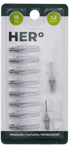 HERBADENT Hero 1,2 mm sivá, 10 ks