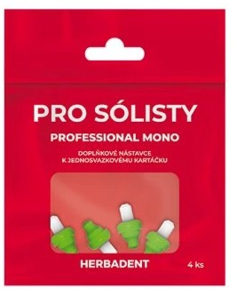 HERBADENT Professional Mono náhradné hlavice, 4 ks