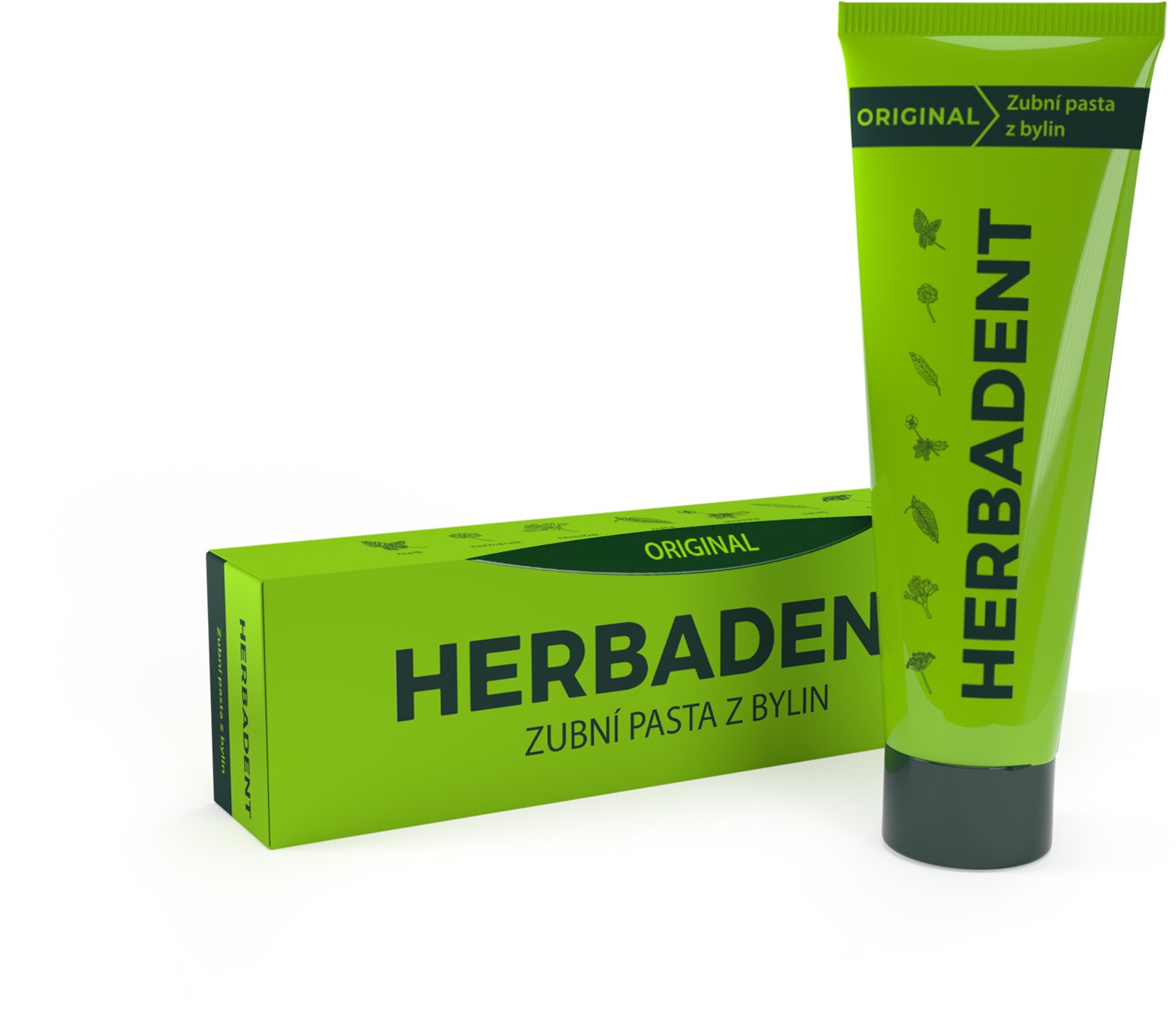 HERBADENT Original bylinná zubná pasta s fluoridmi 75 g