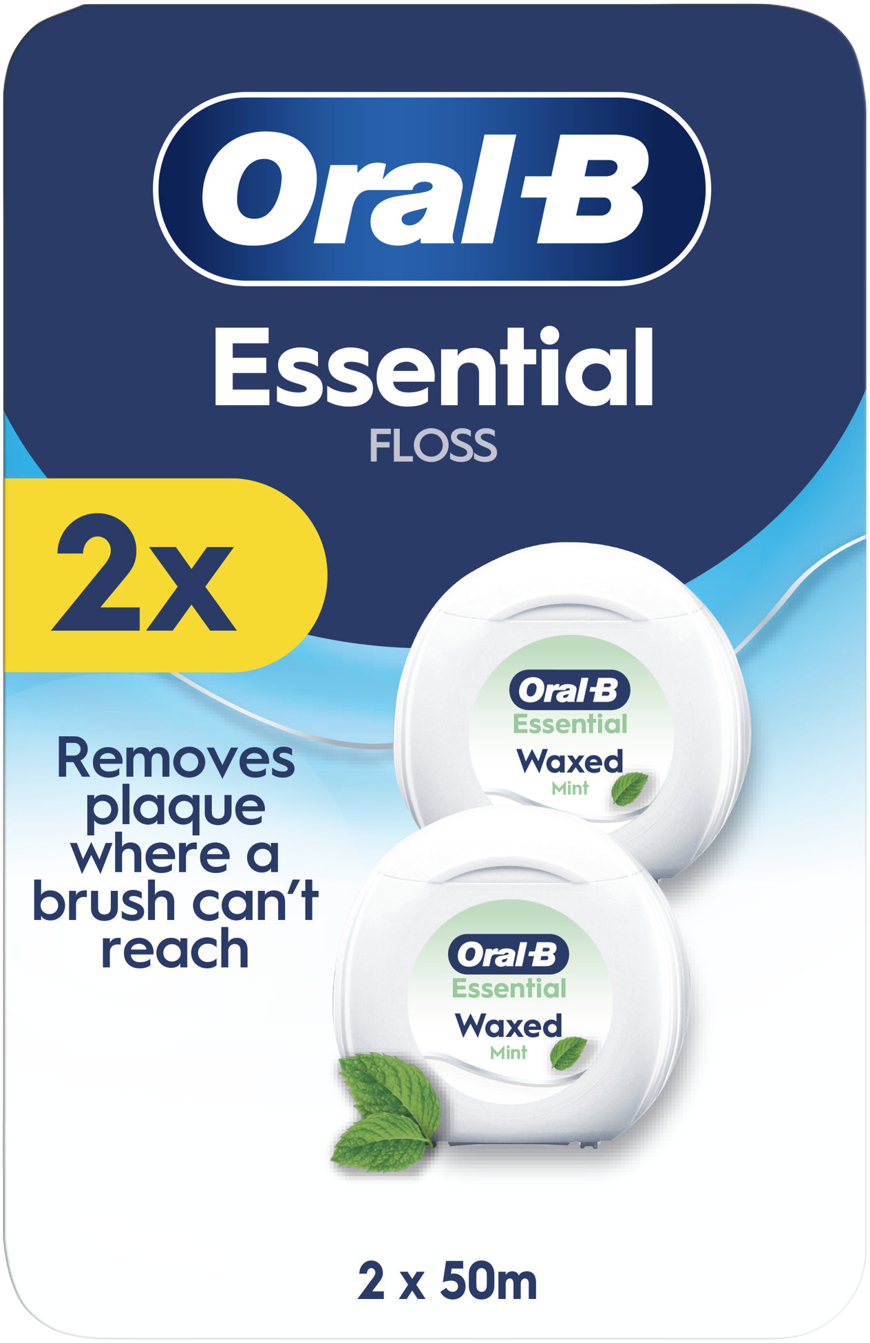 Oral-B Essential Floss mäta 2× 50 m