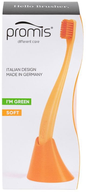 PROMIS Set kefky so stojanom, oranžový