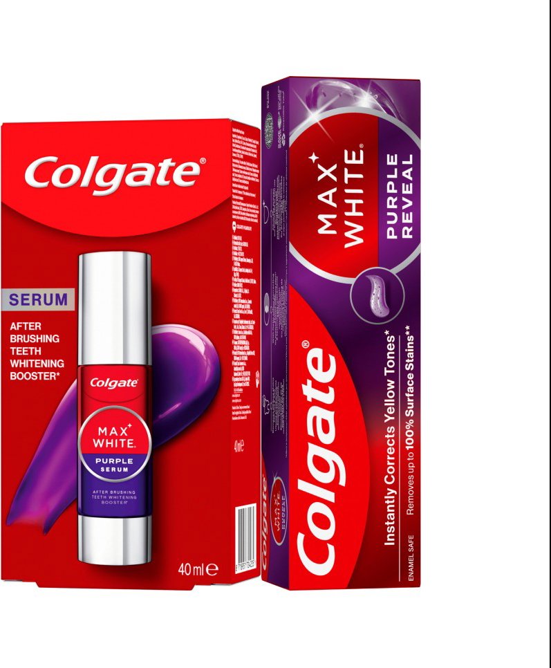 COLGATE Purple Serum 40 ml + zubná pasta Purple Reveal 75 ml