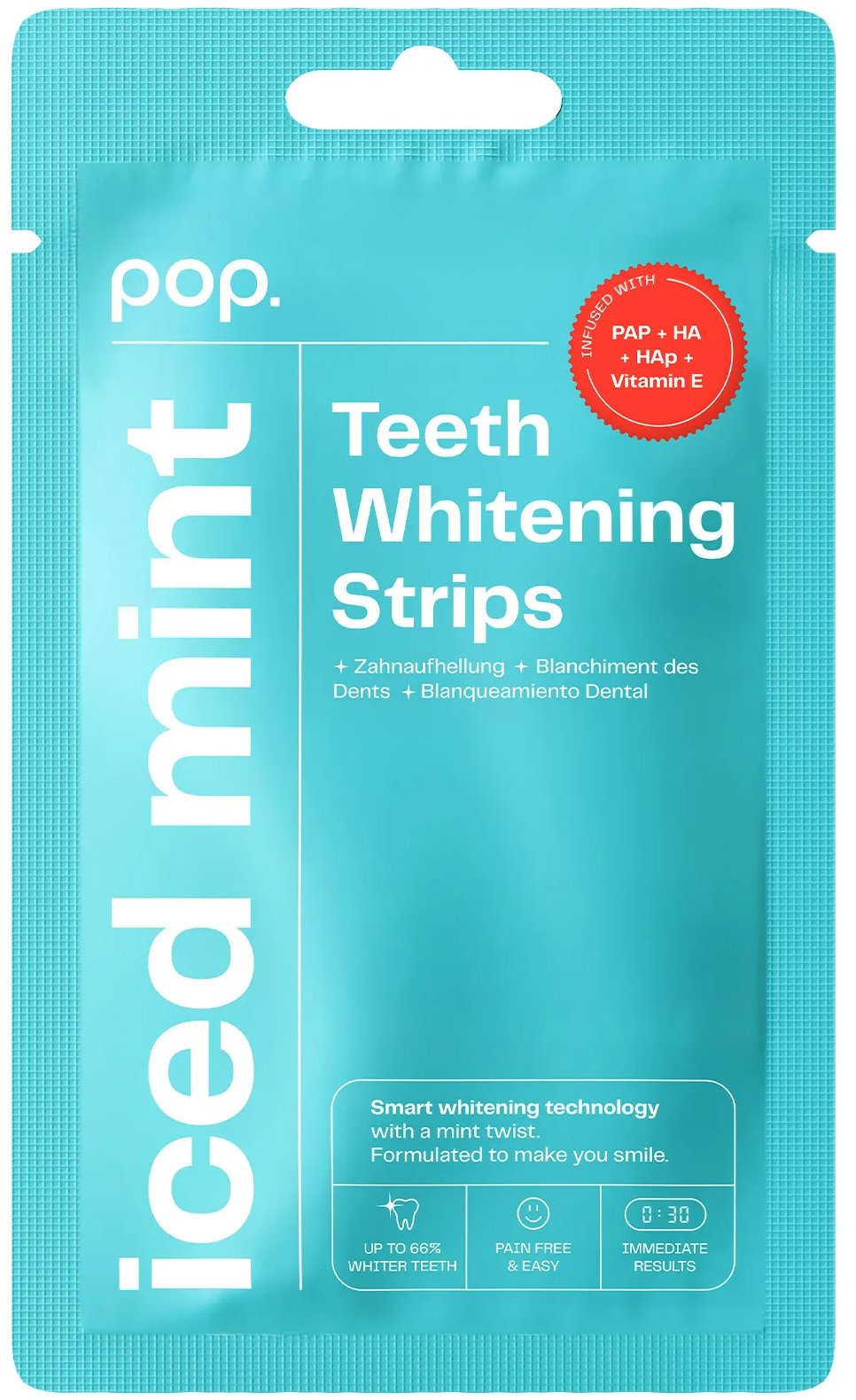 POP bělicí pásky Iced Mint, 7× 2 ks