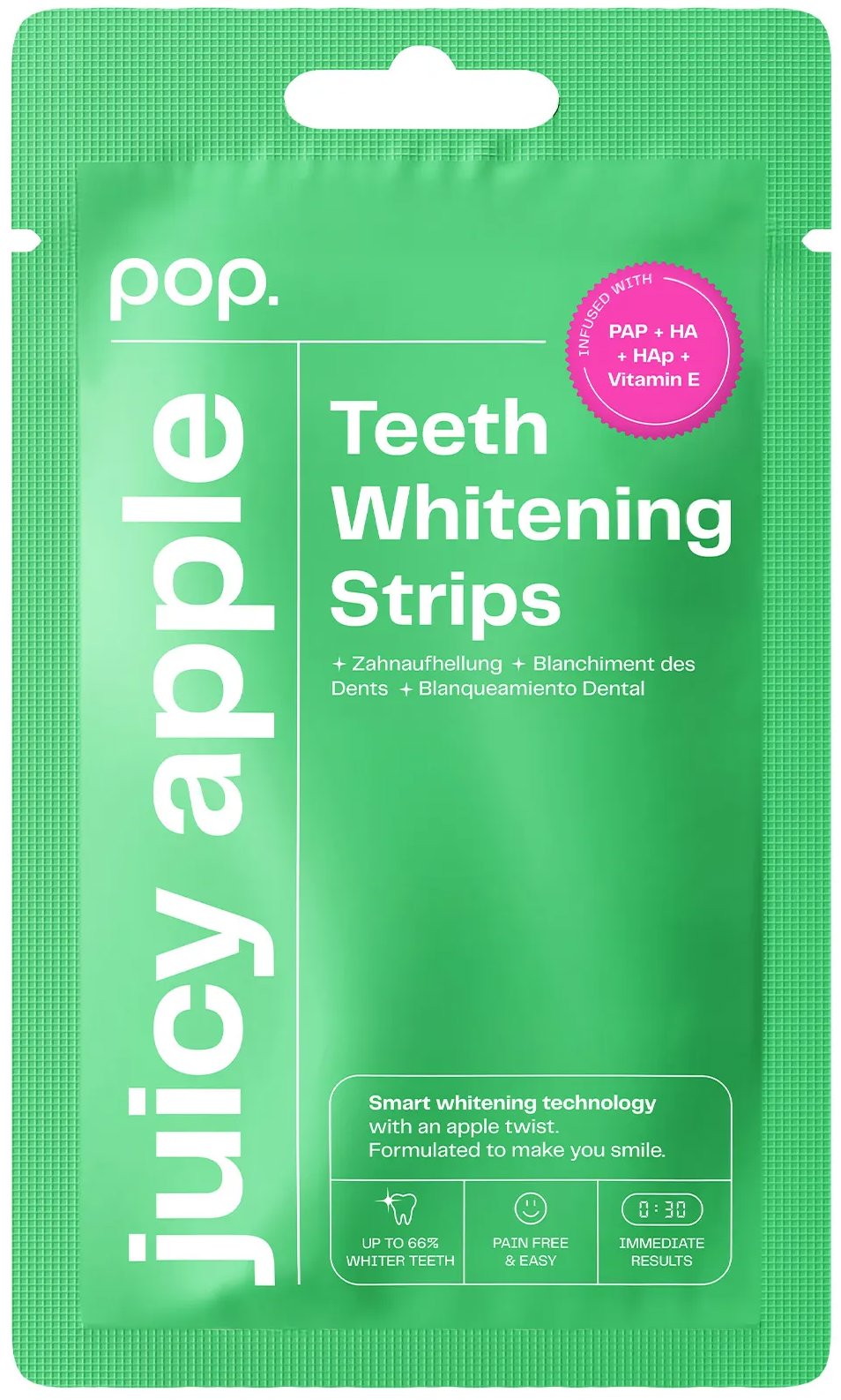 POP bělicí pásky Juicy Apple, 7× 2 ks
