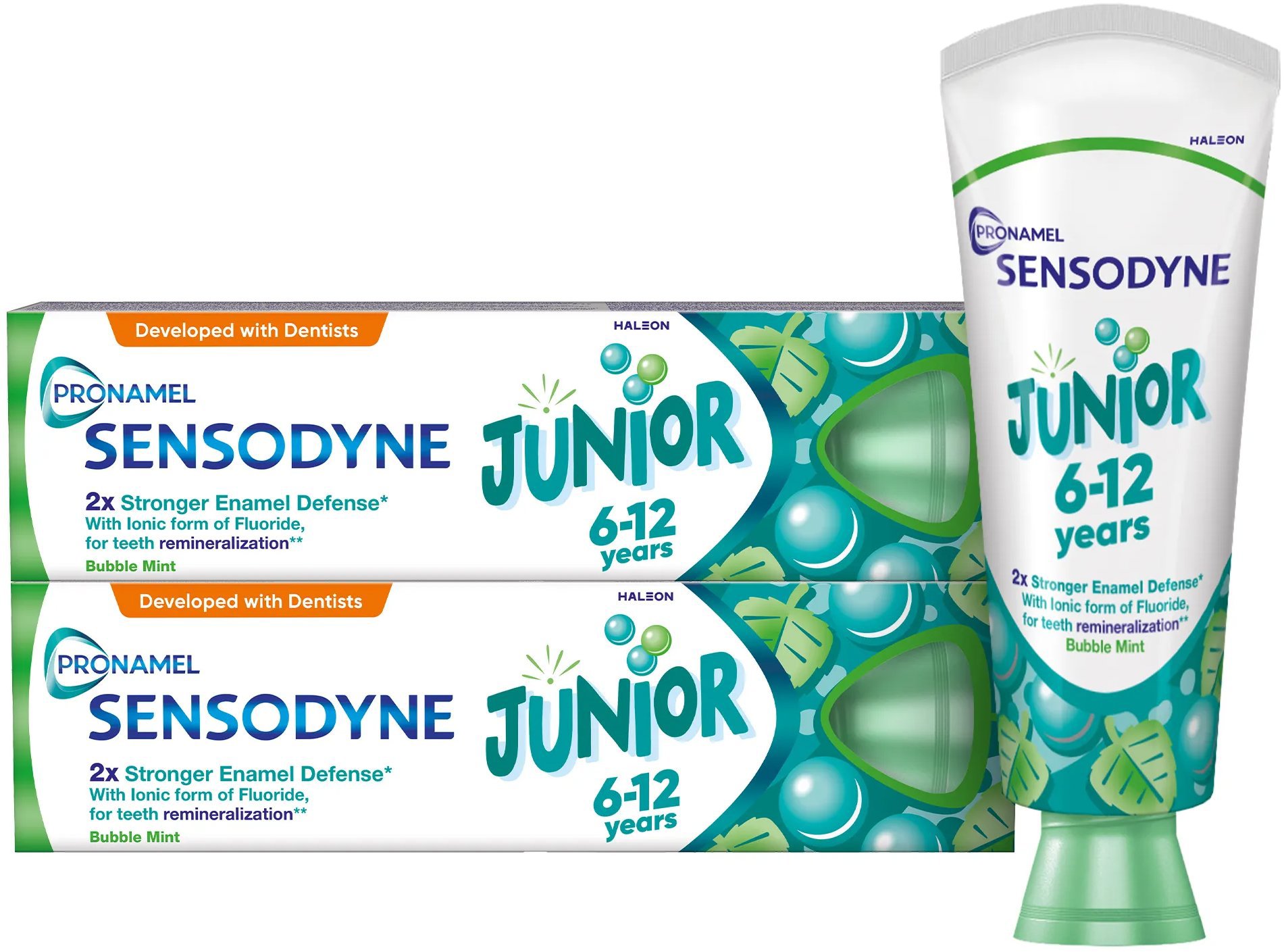 SENSODYNE Junior pro děti 6-12 let 2× 75ml
