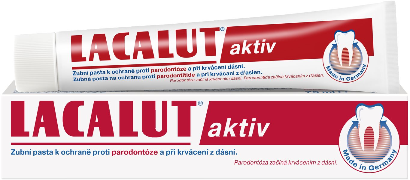 LACALUT Aktiv Zubná pasta proti paradentóze 75 ml