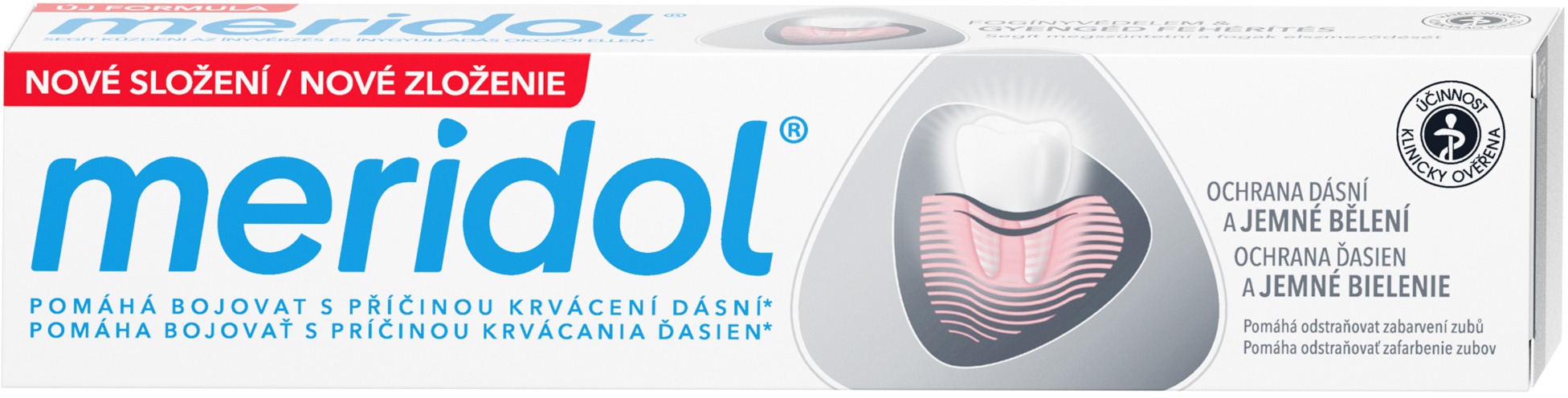 MERIDOL Gum Protection & Gentle White zubná pasta na ochranu ďasien a jemné bielenie 75 ml