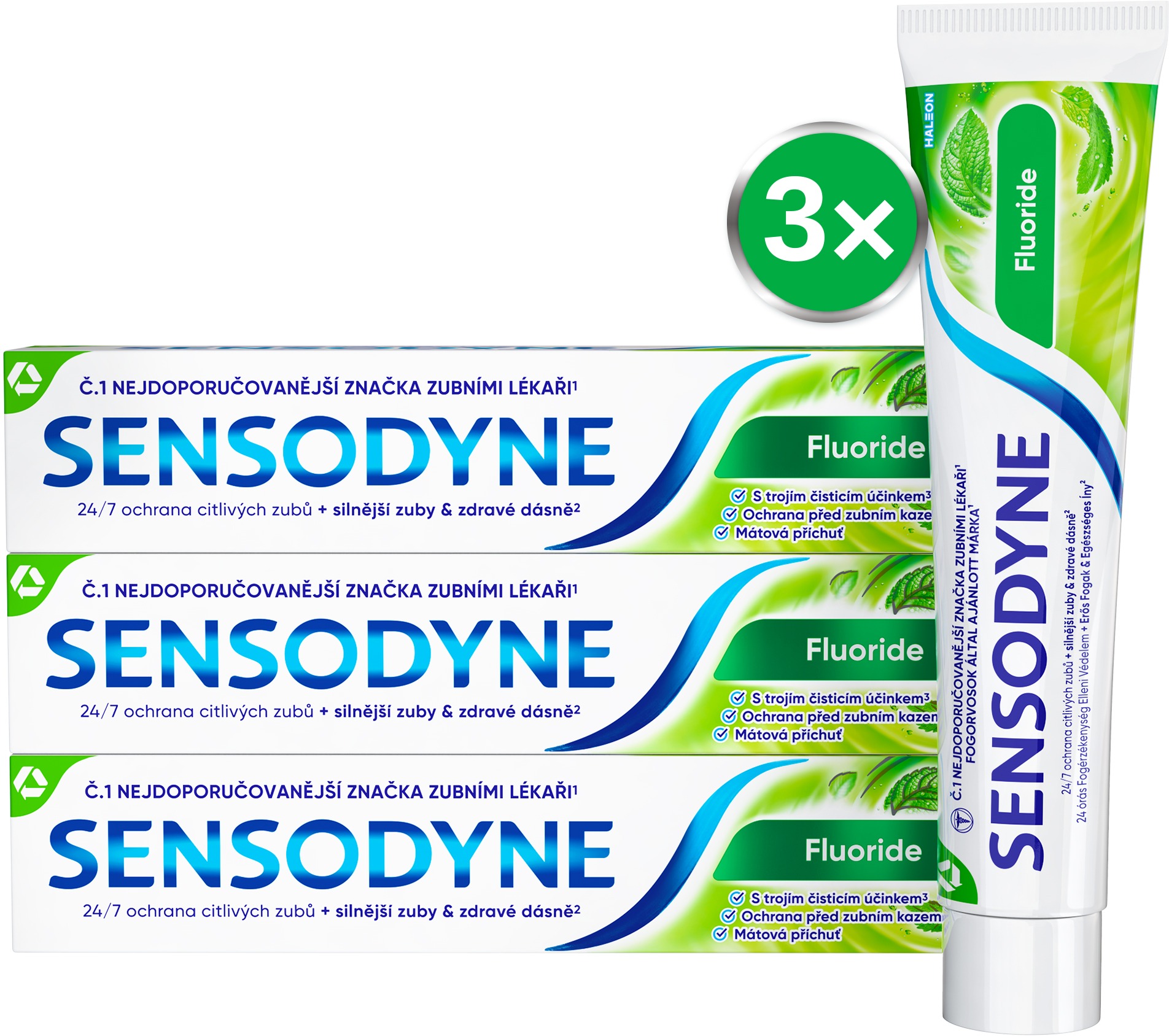 SENSODYNE Fluoride 3× 75 ml