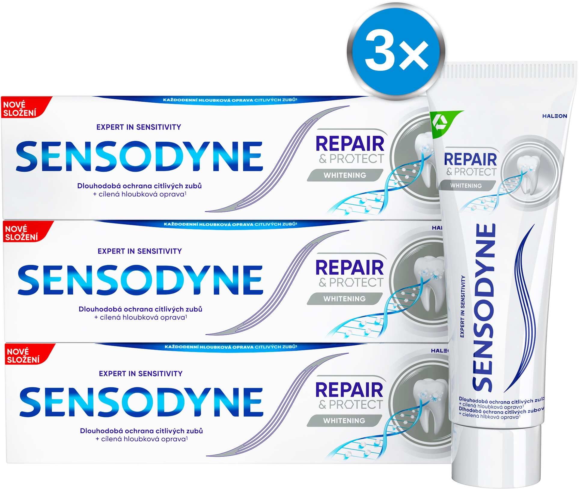 SENSODYNE Repair & Protect Whitening 3× 75 ml