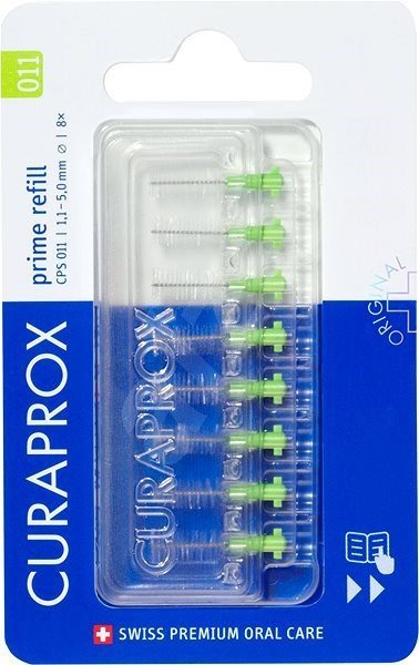 CURAPROX CPS 011 Prime Refill zelená 1,1 mm, 8 ks