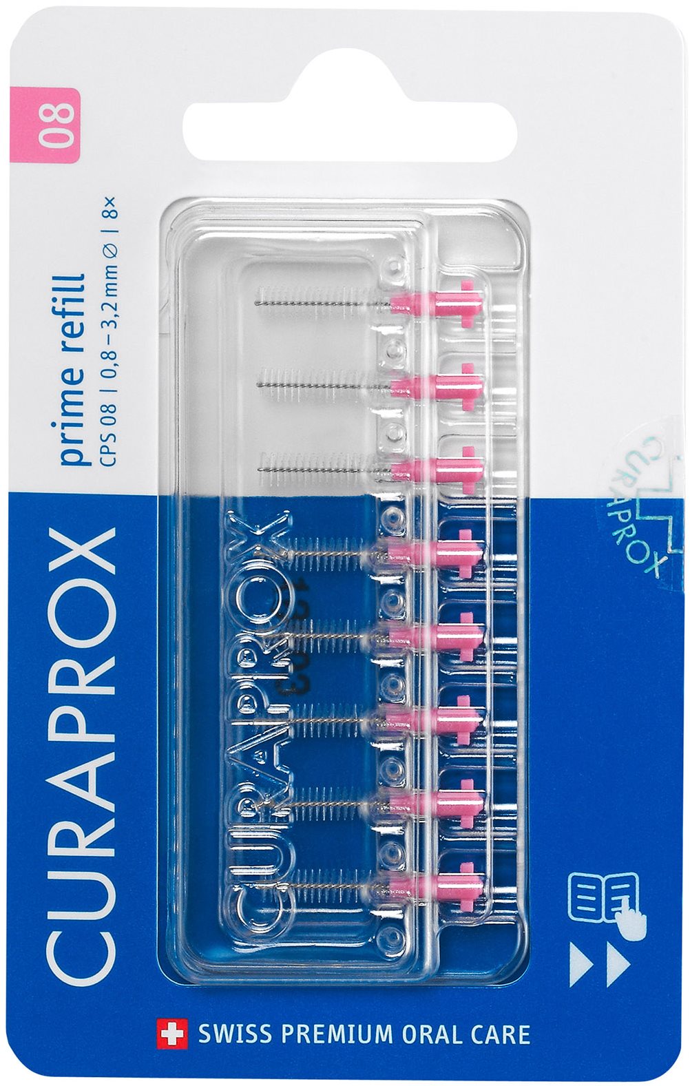 CURAPROX CPS 08 Prime Refill, 8 ks