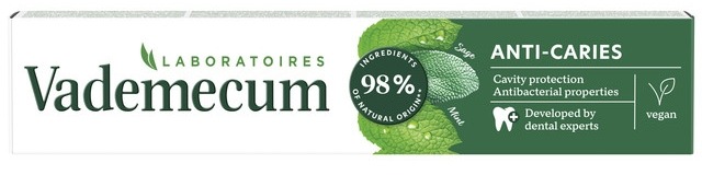 VADEMECUM Anti cavity + Natural 75 ml