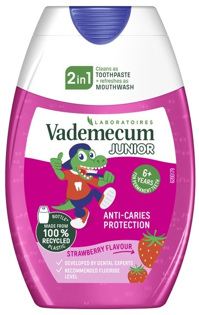 VADEMECUM 2 v 1 Junior Jahoda 75 ml