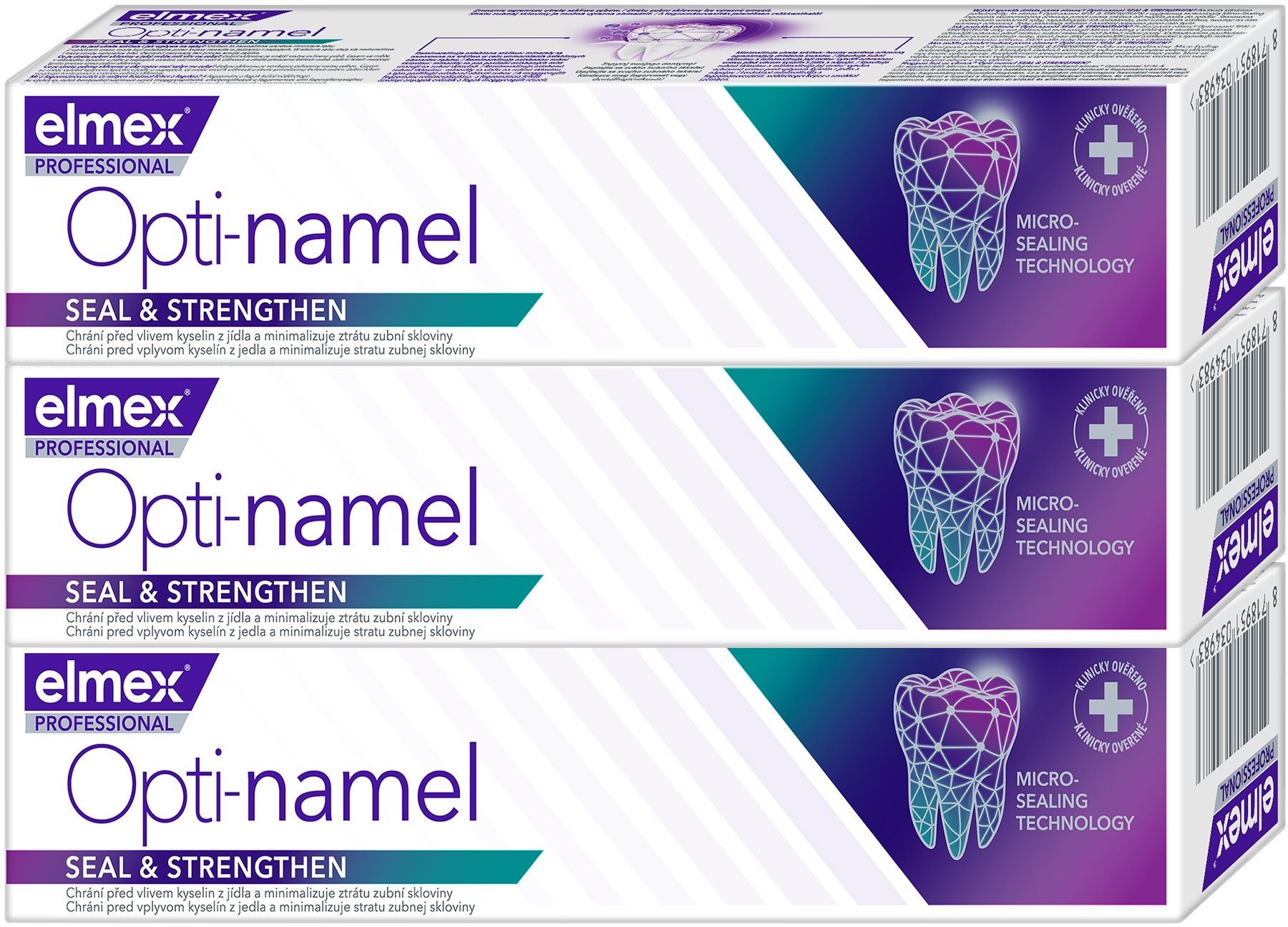 ELMEX Professional Opti-namel Seal & Strengthen 3× 75 ml