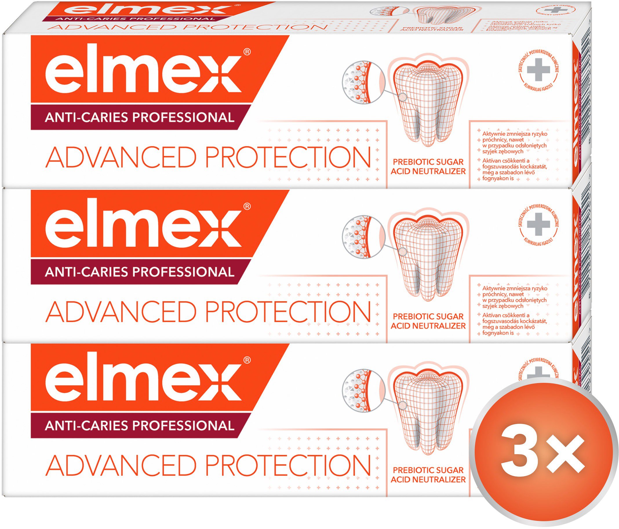 ELMEX Anti-Caries Professional 3× 75 ml