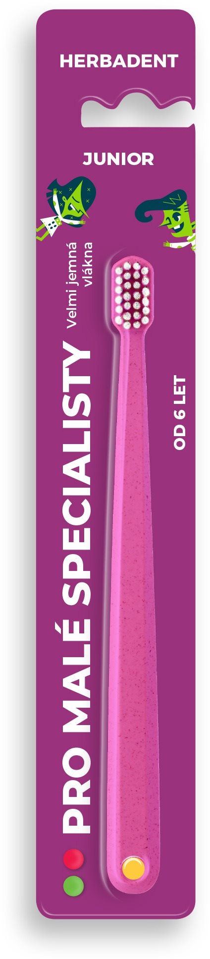HERBADENT zubná kefka pre malých špecialistov (mix farieb)