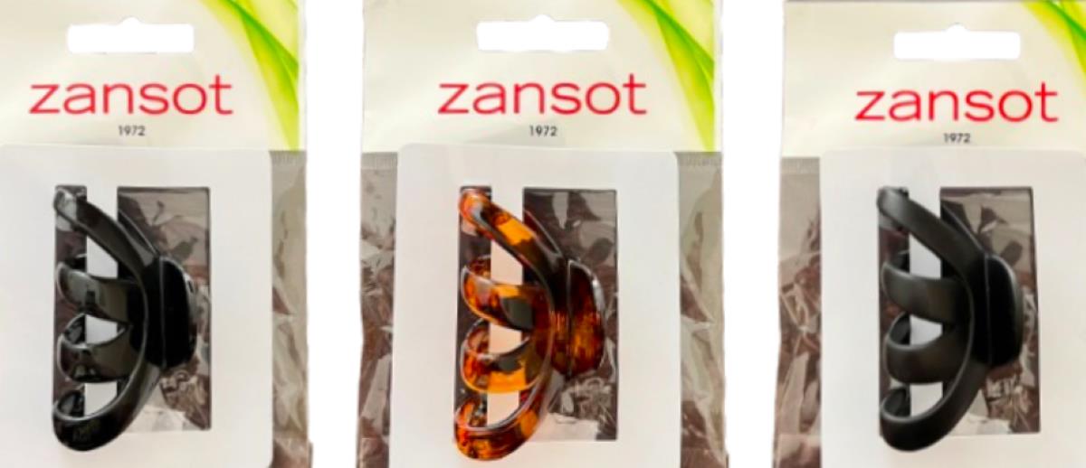 Zansot Sponka na vlasy Chobotnica Classic Large 6 cm, 3 ks lesklá + matná + korytnačka