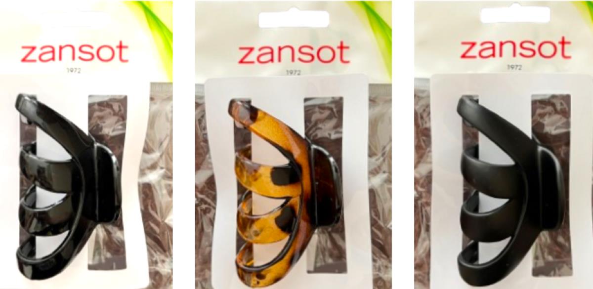 Zansot Sponka na vlasy Chobotnica Classic Giga 9 cm, 3 ks lesklá + matná + korytnačka