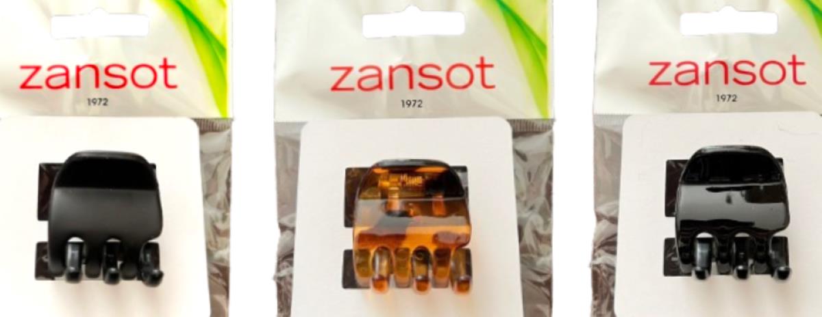 Zansot Sponka na vlasy Tress Classic Medium 3,5 cm, 3 ks lesklá + matná + korytnačka