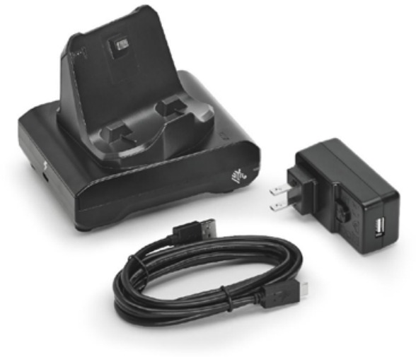 Zebra dokovacia kolíska pre tlačiarne radu ZQ300, 1-slotá, obsahuje kábel USB-A/USB-C, adaptér AC/USB