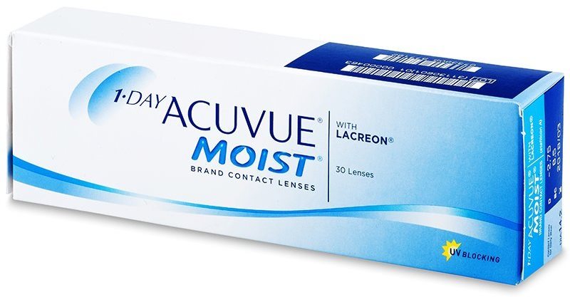 Acuvue Moist 1 Day (30 šošoviek) dioptria: -1.75, zakrivenie: 8.50
