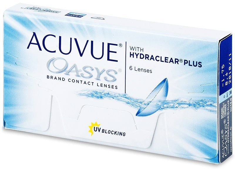 Acuvue Oasys with Hydraclear Plus (6 šošoviek) dioptrie: -2,75, zakrivenie: 8,40